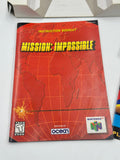 Mission Impossible - Nintendo 64 BOX MANUAL AND INSERT