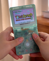 Clear Blue GBA SP Custom Game Boy Advance SP IPS Screen