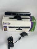 Xbox 360 Kinect Bundle - Sensor + Power Adapter + 11 Games + Original Box - Tested!
