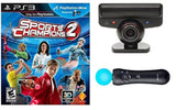 Sports Champions 2 Bundle for PS3 – Game + Eye Camera + Move Controller (Tested)