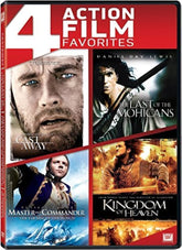 4 Movie Action DVD Bundle (Preowned) – Cast Away, Master and Commander, Kingdom of Heaven, Last of the Mohicans
