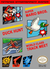 Super Mario Bros Duck Hunt World Class Track Meet - NES LOOSE CART