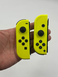 Pair of Yellow Joy-Cons for Nintendo Switch (Left + Right) REPAIR OR PARTS (READ DESCRIPTION)