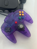 Nintendo 64 Console Bundle – Purple Controller – Tested & Working