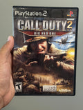 Call of Duty 2 Big Red One - Playstation 2 (has art humidity stuck on plastic)