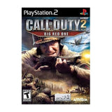 Call of Duty 2 Big Red One - Playstation 2 (has art humidity stuck on plastic)