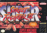 Detalle de la caja Snes de Super Street Fighter II 2 (Super Nintendo Entertainment System)