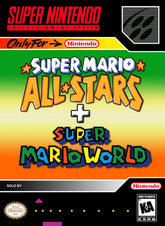 Super Mario All-Stars + Super Mario World - Super Nintendo Loose Cart Cleaned Tested