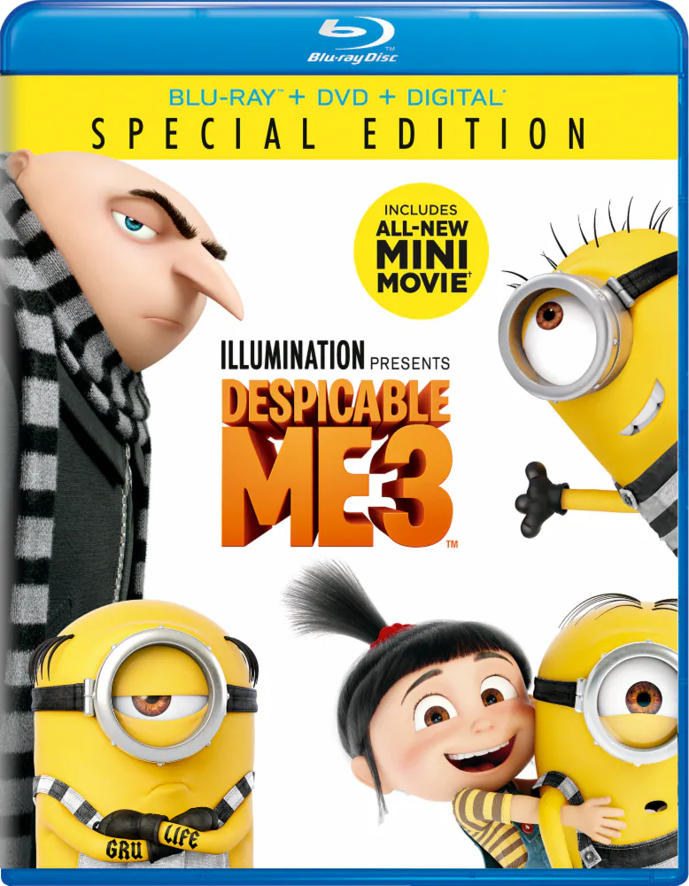 Despicable Me 3 – Blu-ray + DVD – Preowned