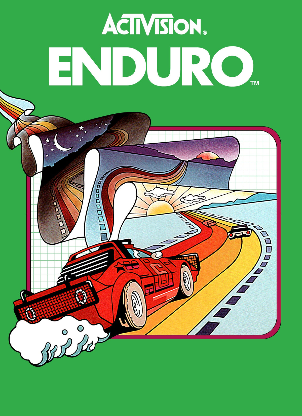 Enduro - Atari 2600 BOX and GAME