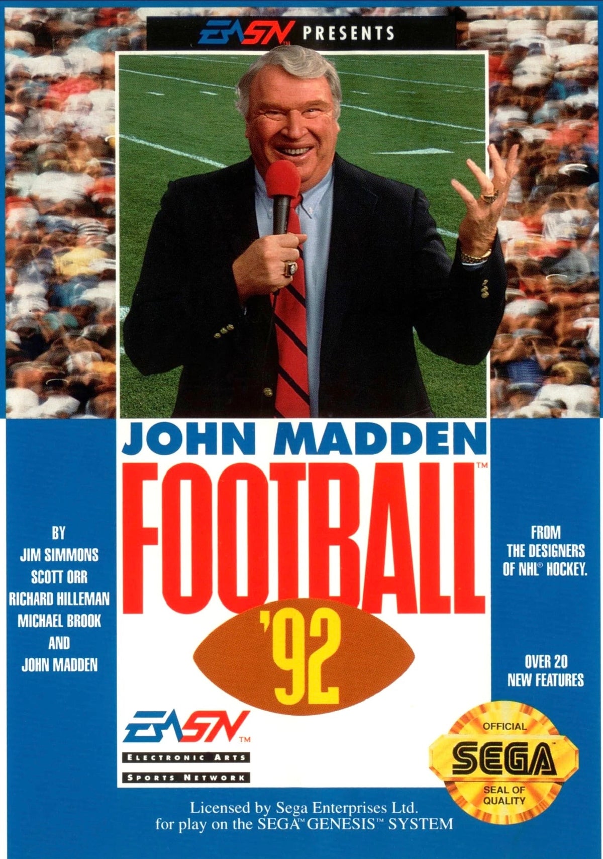 John Madden Football '92 - Sega Genesis