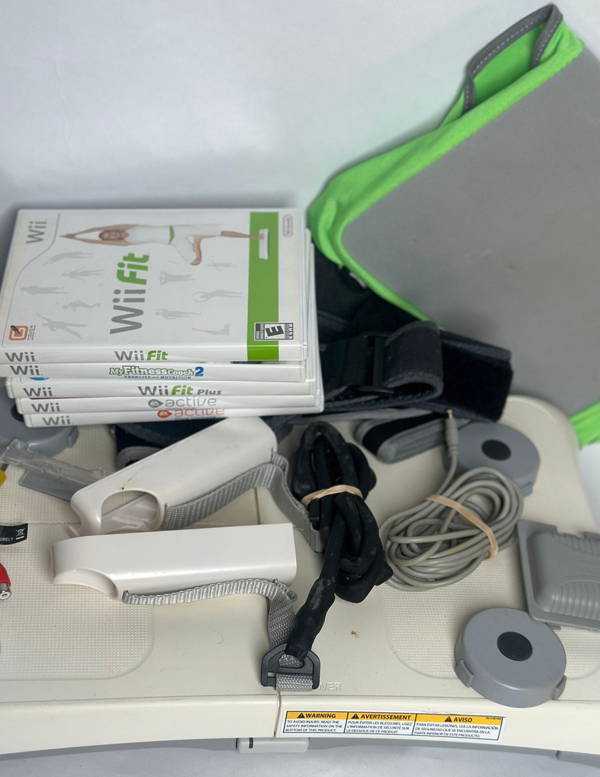 Nintendo Wii Ultimate Fitness Bundle - Balance Board & 4 Games (Tested!)