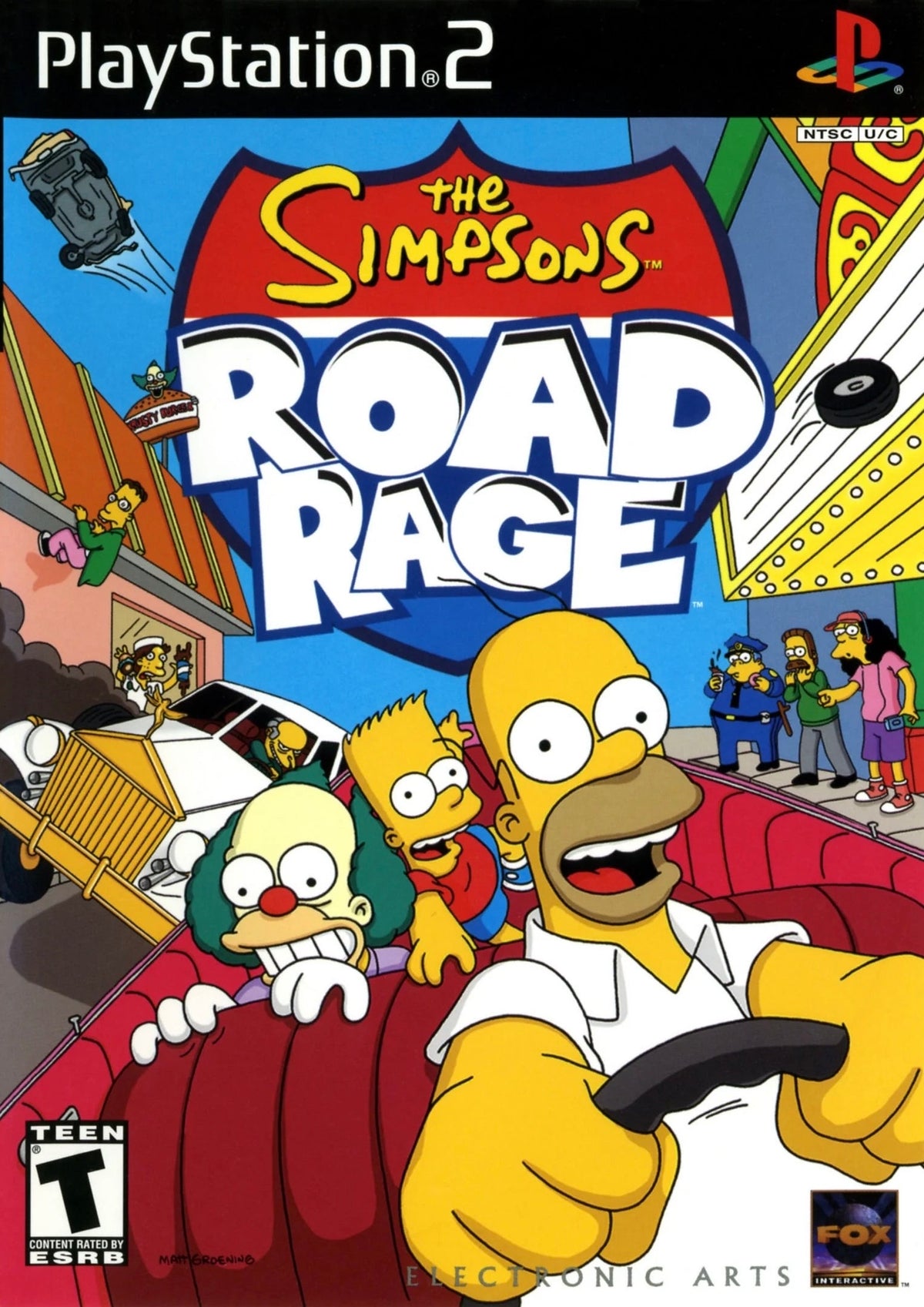 The Simpsons Road Rage - Playstation 2 LOOSE DISC