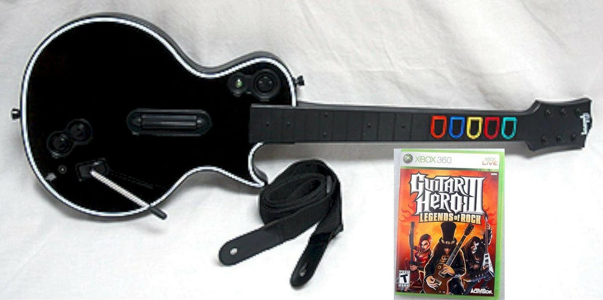 Xbox 360 Guitar Hero Guitar Bundle + Guitar Hero III (READ DESC)