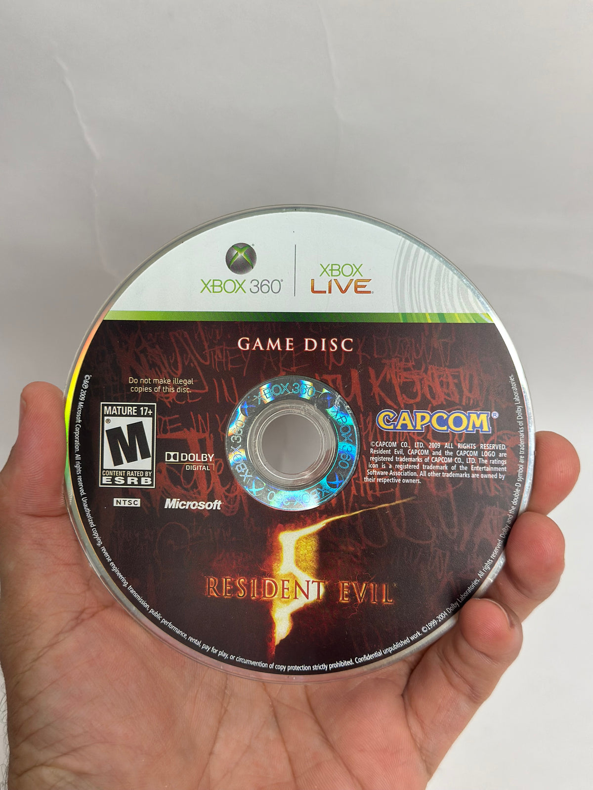 Resident Evil V / Microsoft Xbox 360 / RE 5 Sin manual Envío rápido