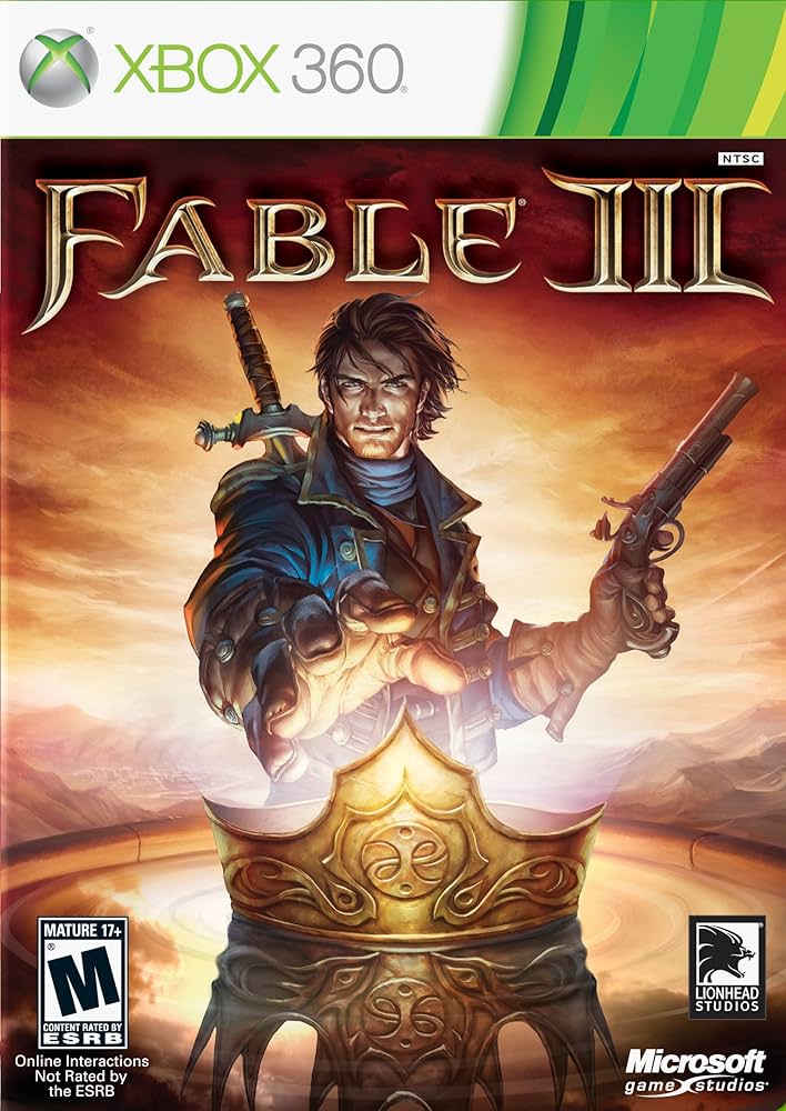 Fable III 3 (Microsoft Xbox 360, 2010) Sin manual. Envío rápido
