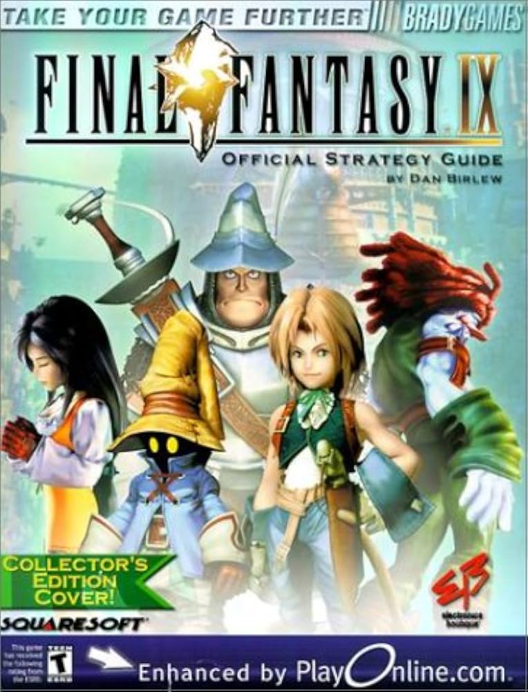 Final Fantasy IX Official Strategy Guide – BradyGames – Includes Poster – Pre-Owned