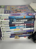 Xbox 360 Kinect Bundle - Sensor + Power Adapter + 11 Games + Original Box - Tested!