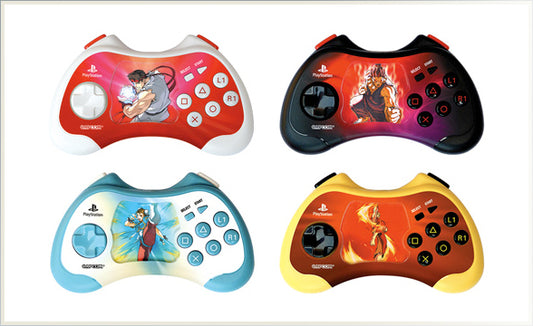 The Street Fighter 15th Anniversary Edition controllers - Playstation 2