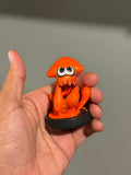 Inkling Squid (Neon Orange) amiibo — Loose