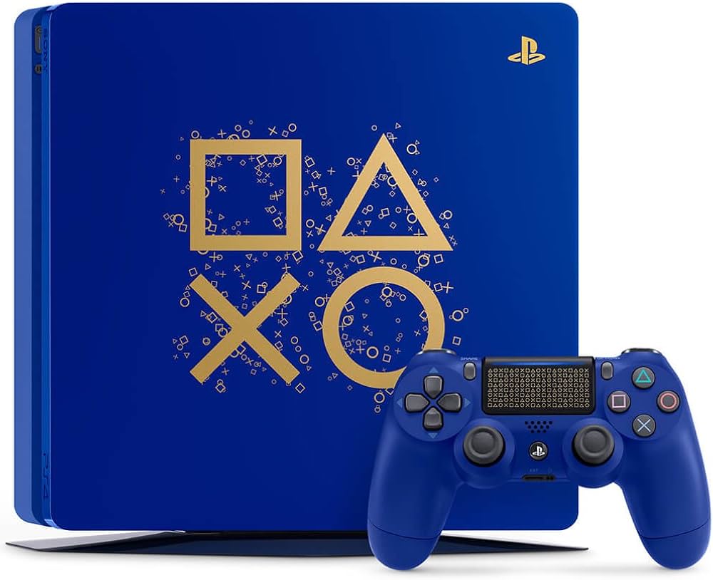 Sony PlayStation 4 Slim Days of Play Limited Edition Console Bundle – Preowned