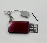 New Nintendo 3DS XL Red + 3 Games + Charger & Stylus
