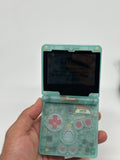 Clear Blue GBA SP  Custom Game Boy Advance SP IPS Screen