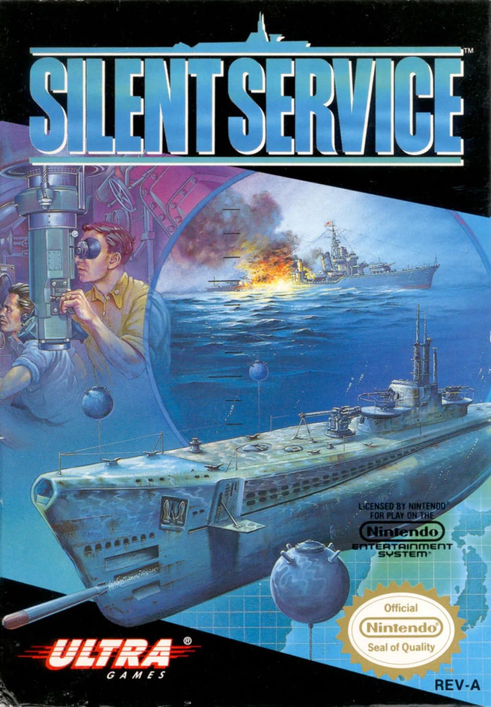 Silent Service - NES LOOSE CART