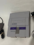 Paquete de trabajo probado para consola SNES original de Super Nintendo con 2 controladores