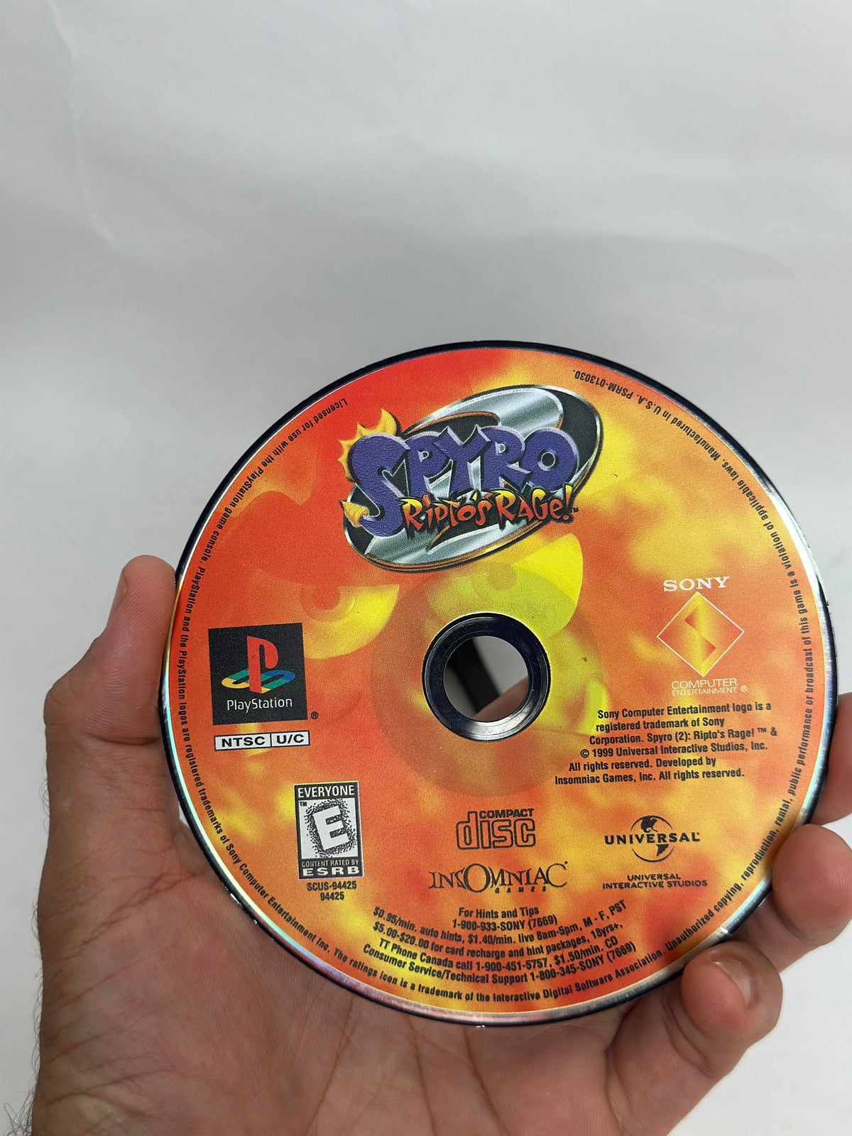 Spyro 2: Ripto's Rage (Sony PlayStation 1, 1999) Estuche de grandes éxitos