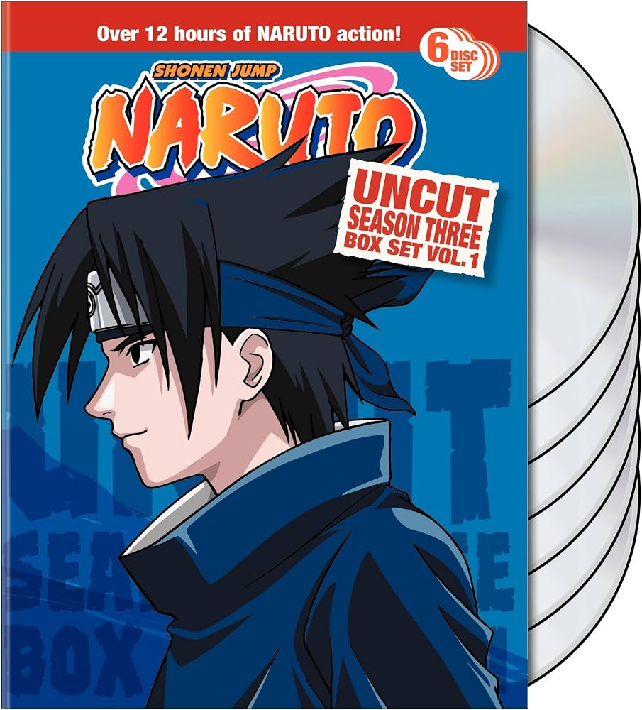 Naruto Uncut Season 3 Vol. 1 DVD Box Set (6-Disc Set) – Pre-Owned