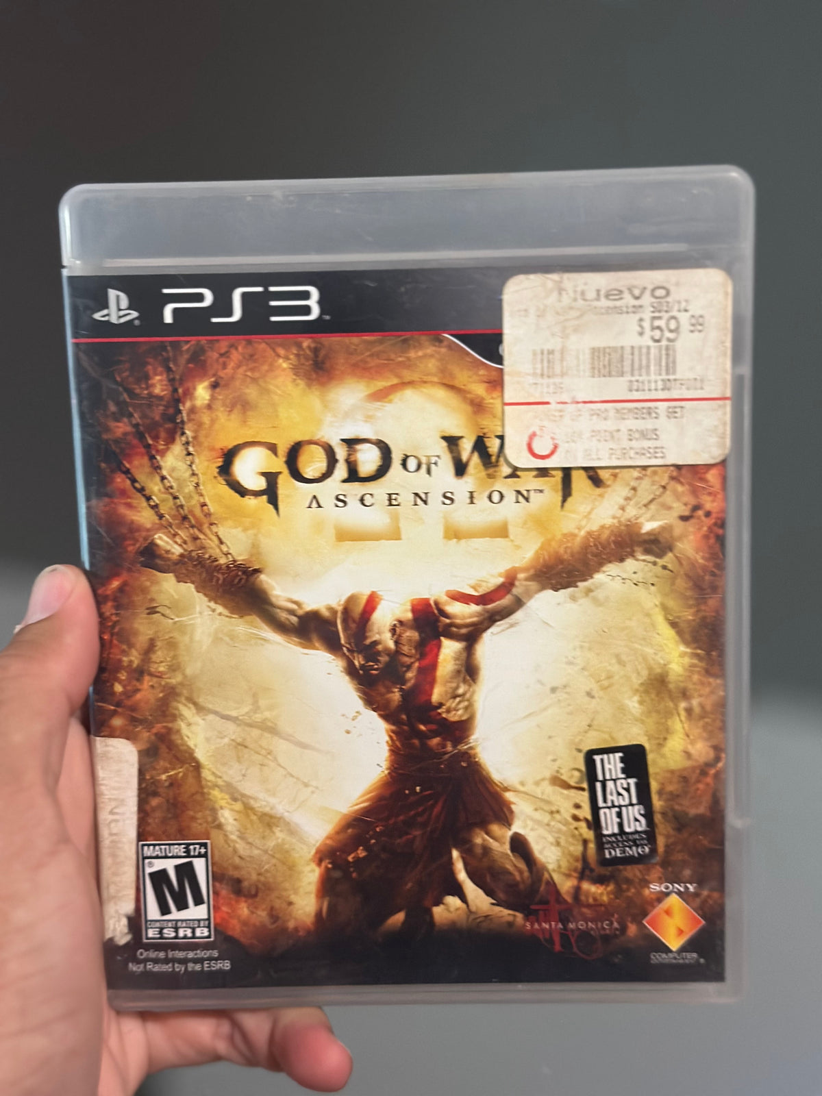 God of War Ascension (Sony PlayStation 3, 2012) Completo Ps3 Ps3 Play 3