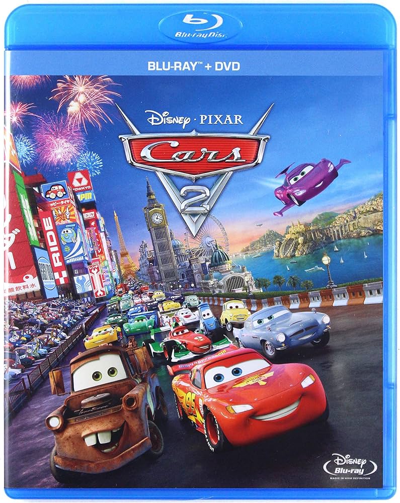 Cars 2 3D Blu-ray + Blu-ray + DVD Combo Pack – Pre-Owned