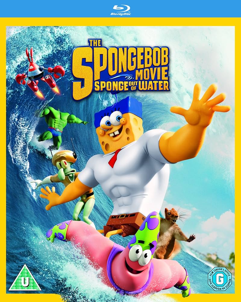 The SpongeBob Movie: Sponge Out of Water Blu-ray + DVD Combo Pack Preowned