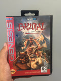 Brutal Paws of Fury - Sega Genesis CIb