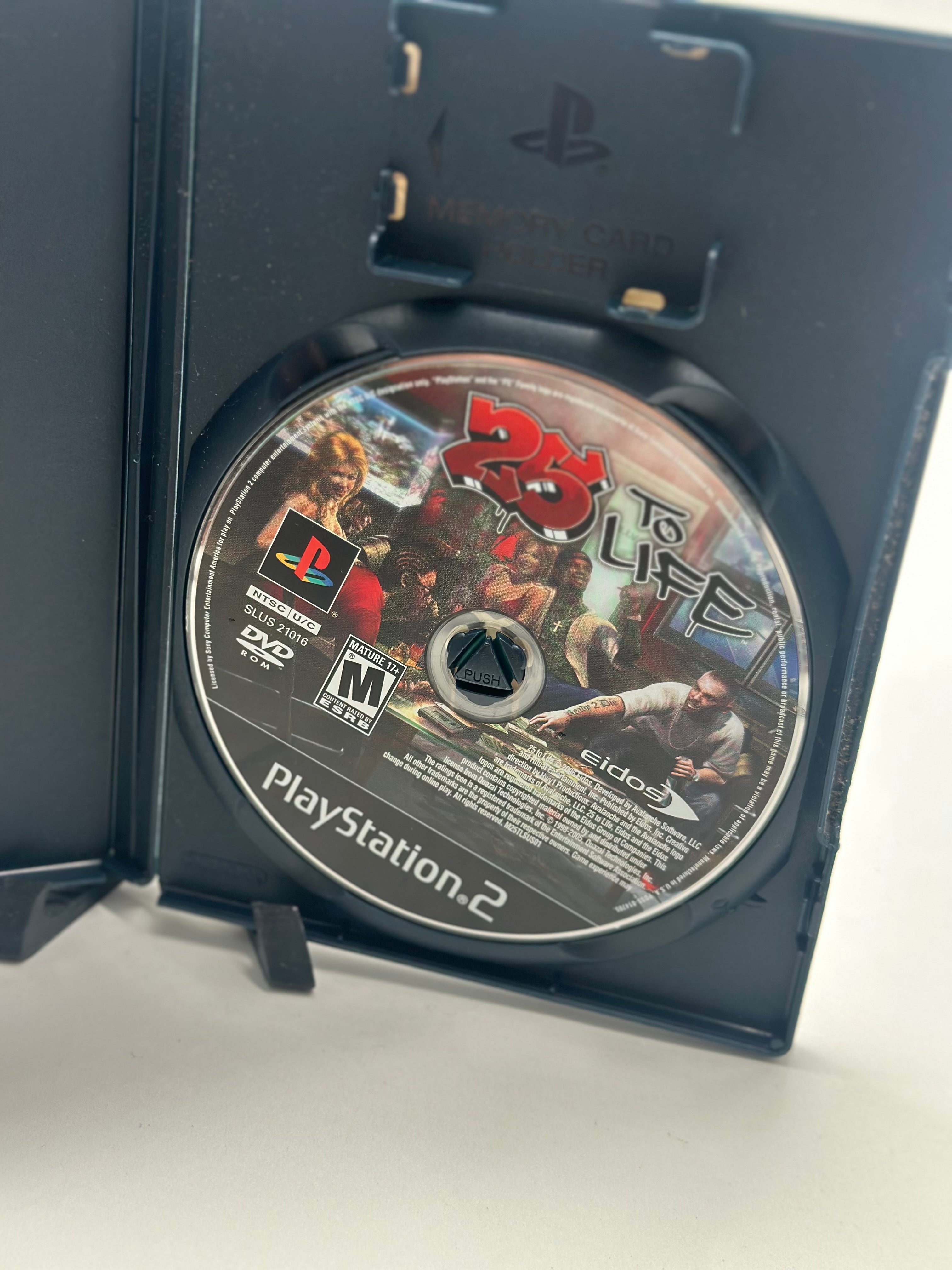 25 to Life - Playstation 2 NO MANUAL