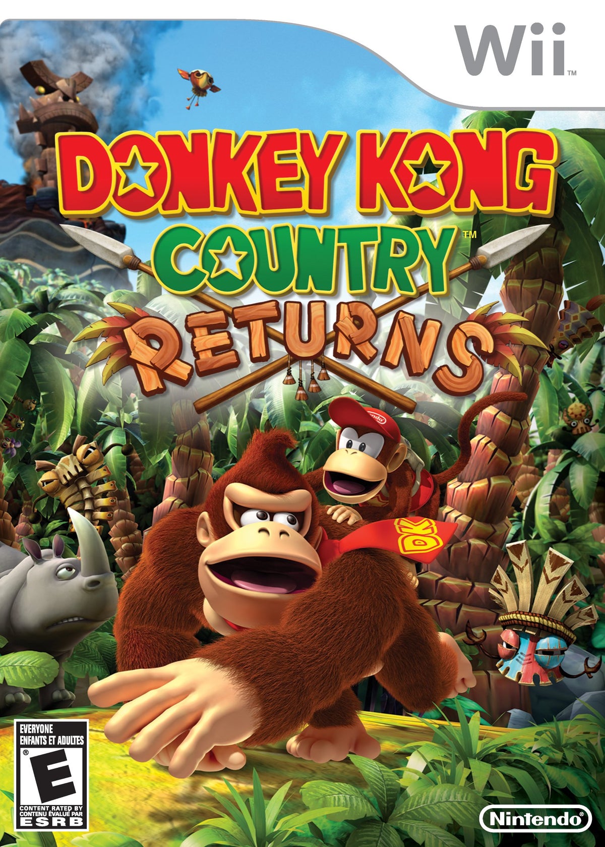 Donkey Kong Country Returns - Wii NO MANUAL