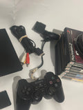 Sony PlayStation 2 Slim Console Bundle – Tested – 2 Controllers + Memory Card + Free Games
