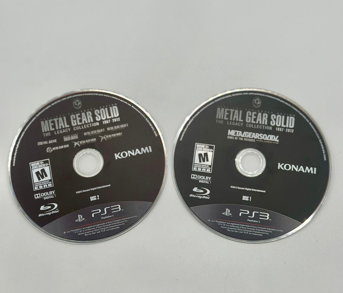 Metal Gear Solid: The Legacy Collection - Playstation 3 LOOSE DISCS