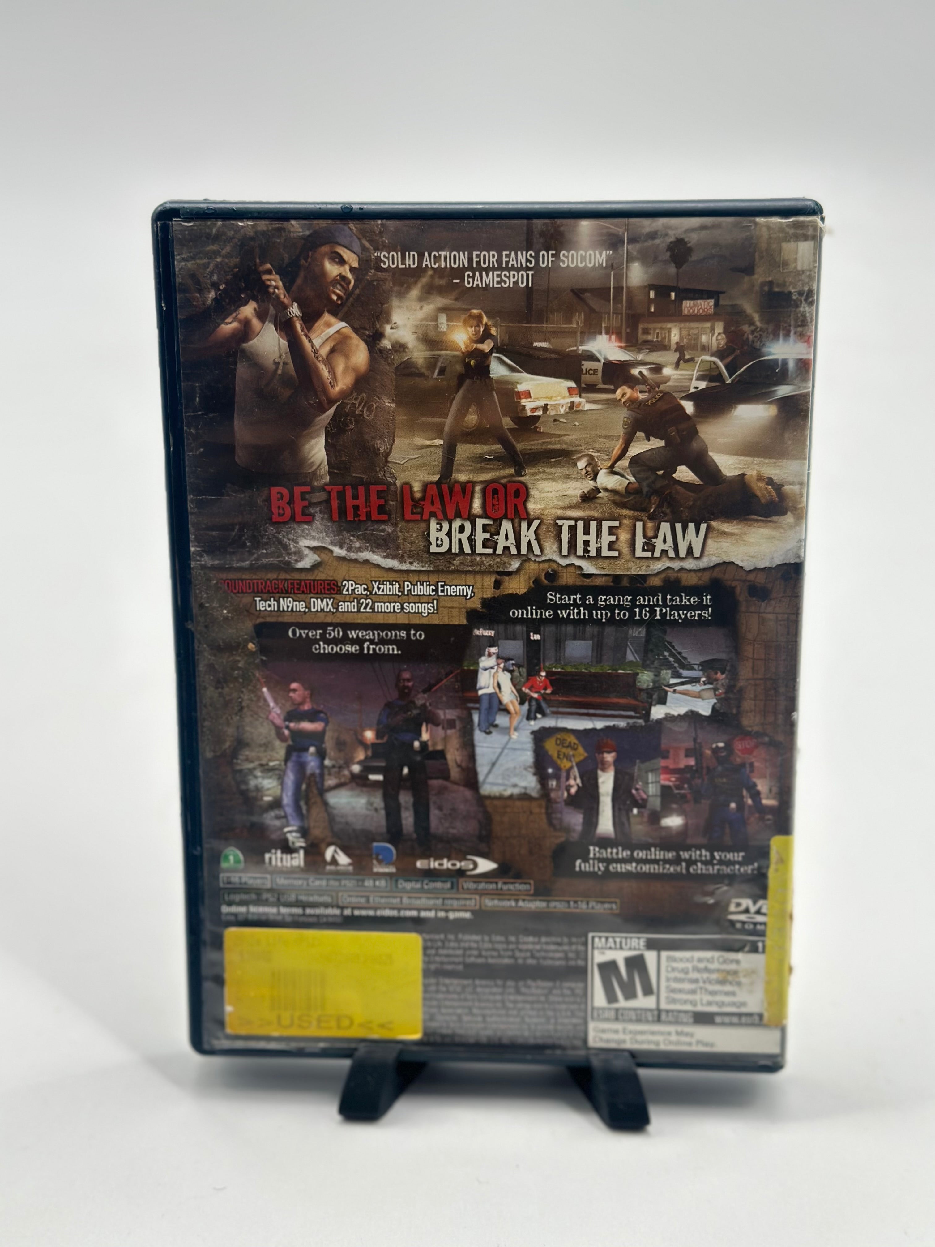 25 to Life - Playstation 2 NO MANUAL