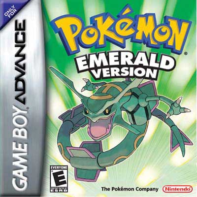 Versión Pokémon Esmeralda (Nintendo Game Boy Advance, 2005) Probado en Gba