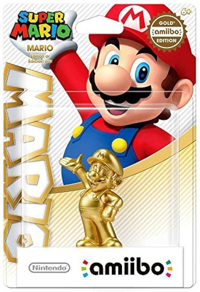 Mario - Gold Amiibo BRAND NEW (yellowish worn box)