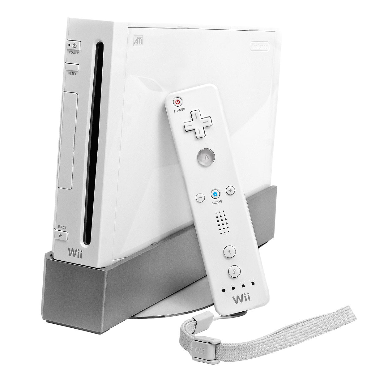 Nintendo Wii Console Bundle (White) – Tested – Sensor Bar Included – Non-Original Controller