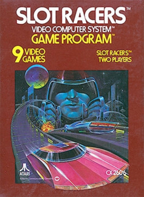 Slot Racers - Atari 2600 BOX and GAME