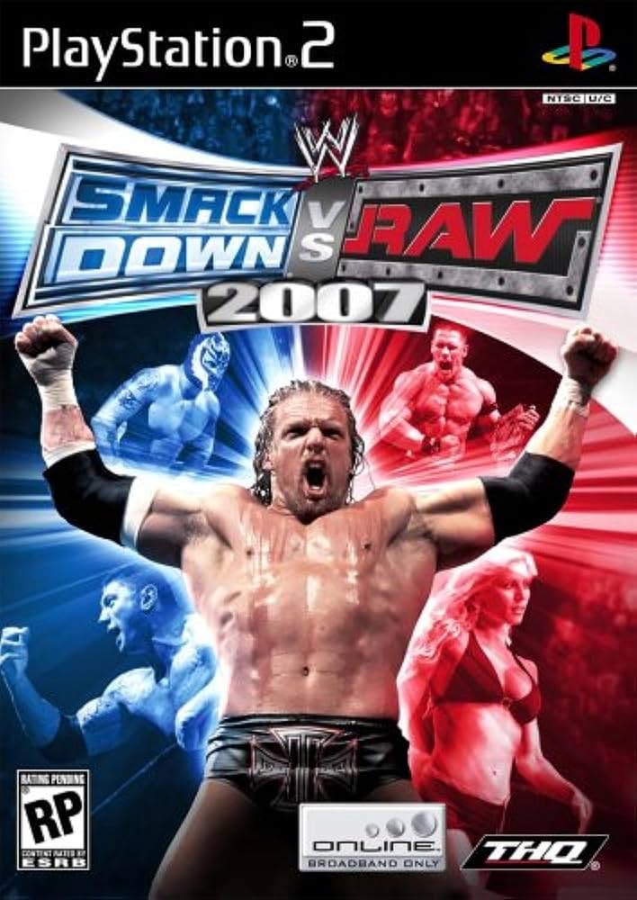 WWE Smackdown vs. Raw 2007 - Playstation 2 LOOSE DISC
