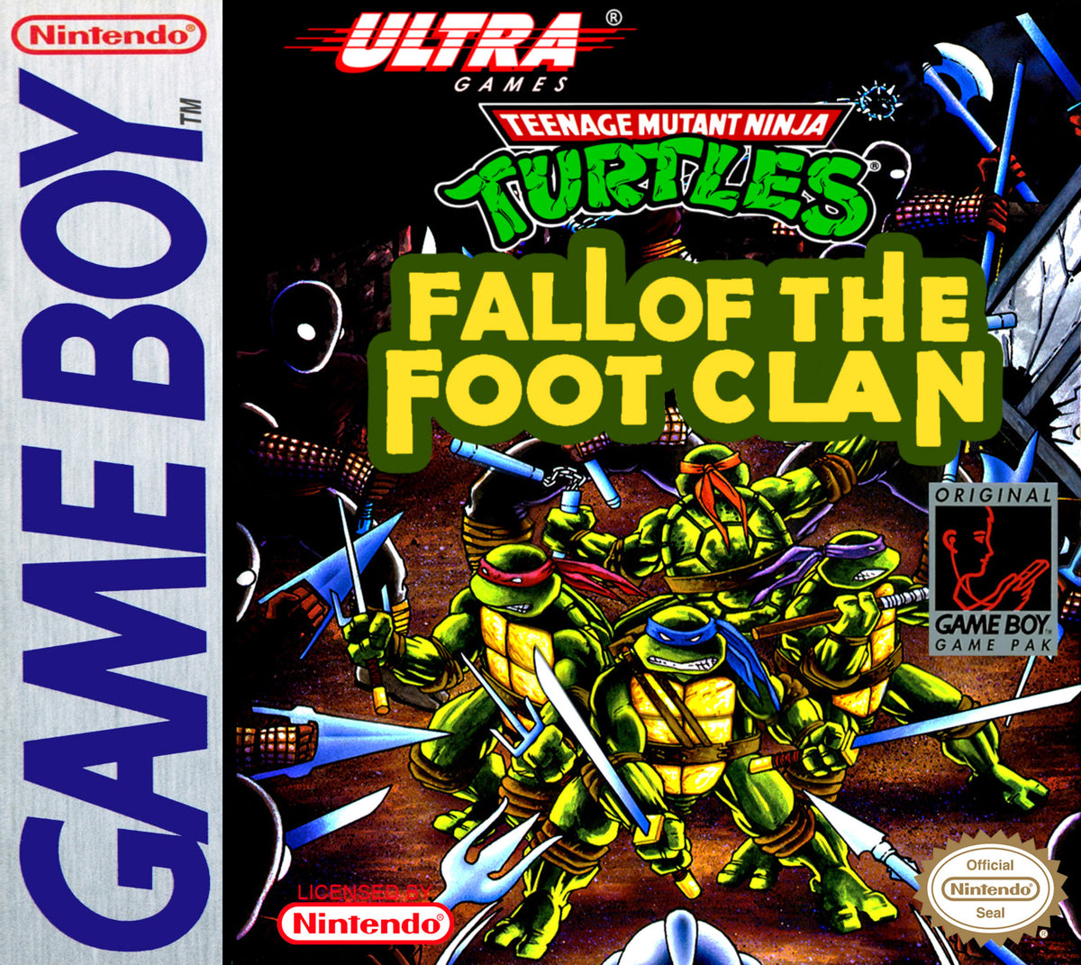 Tortugas Ninja: La Caída del Clan Foot Nintendo Game Boy Probado