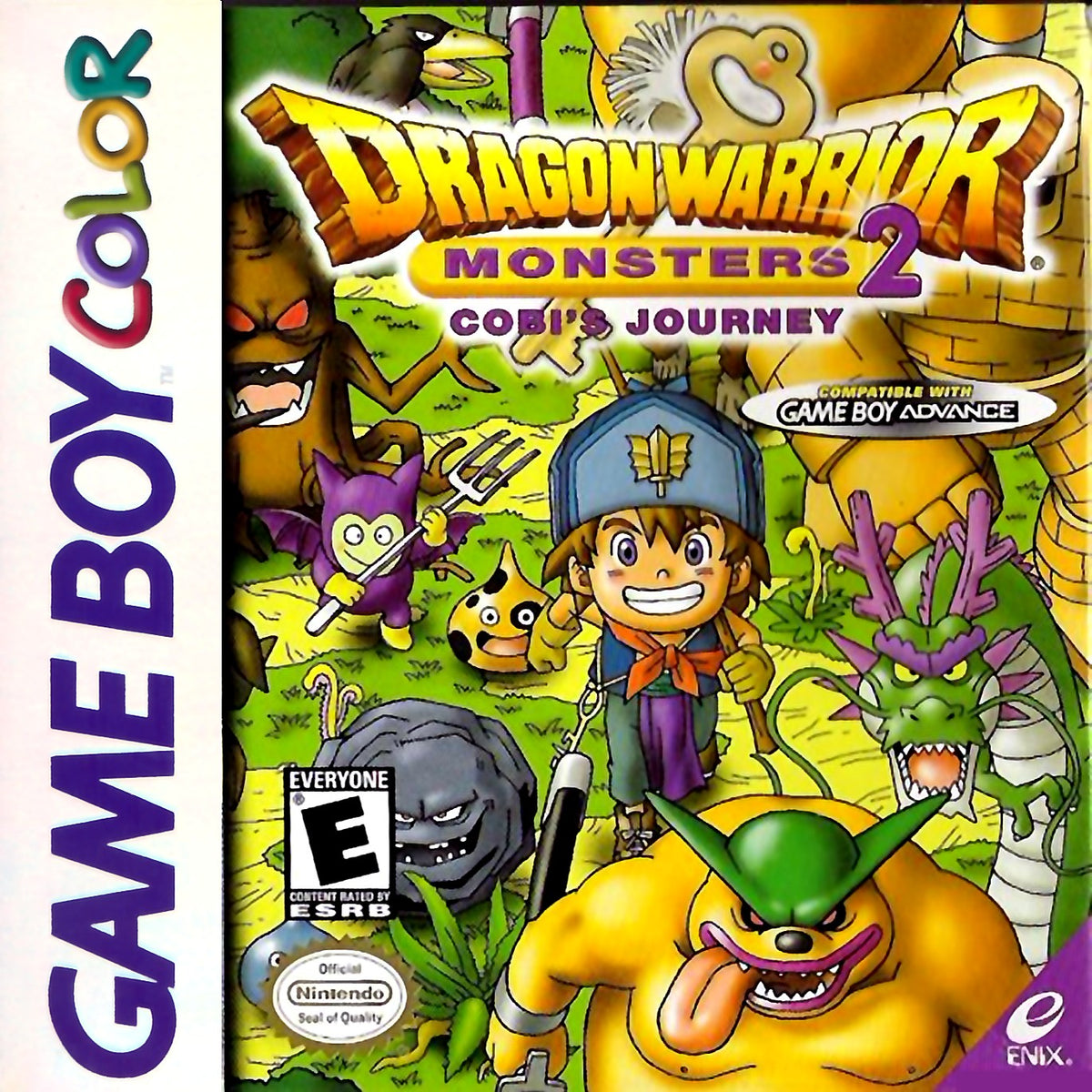 Dragon Warrior Monsters 2 Cobi's Journey - GameBoy Color LOOSE CART Battery replaced and cleaned