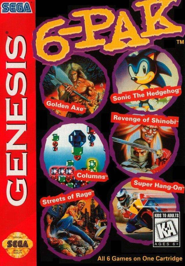 6-Pak – Sega Genesis (Loose Cart)