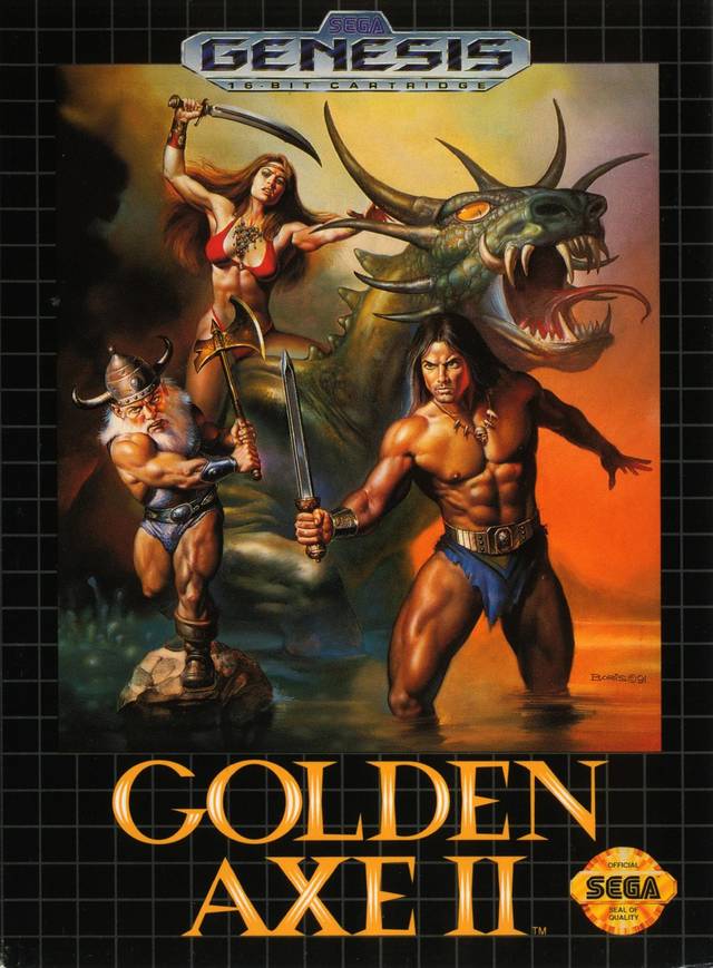 Golden Axe II [Sega Genesis] Loose Cartridge Tested
