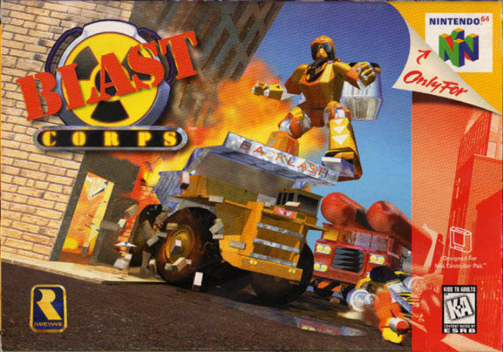 Blast Corps - Nintendo 64 LOOSE CART Clean and Tested